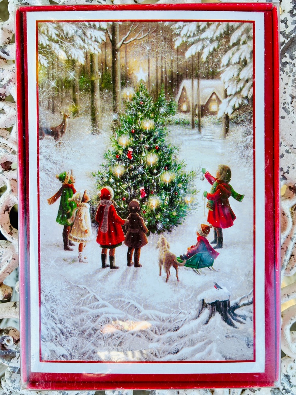 NWT Sealed Hallmark Boxed Christmas Cards 16 Ct Vintage Aesthetic Hazel Lincoln